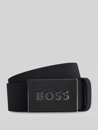 HUGO BOSS G&uuml;rtel aus echtem Leder Modell BOSS_ICON in Black, Gr&ouml;&szlig;e 100