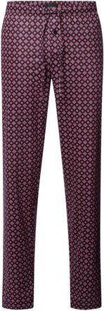 Hanro Cotton Drawstring Pajama Pants in Blue Gems Print at Nordstrom, Size Medium
