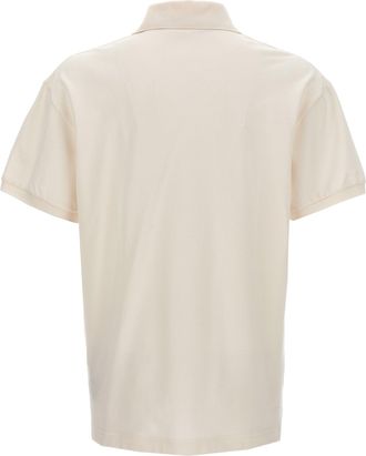 Palm Angels Mens White Polyester Polo Shirt