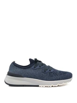 Brunello Cucinelli Cotton marl knit Runner sneakers