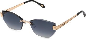 Just Cavalli SJC202 0300 Womens Sunglasses Gold Size 58