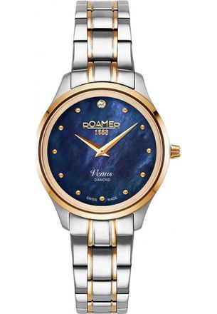 Roamer Womens 601857-47-40-20 Ladies Venus Diamond Watch - Silver - One Size