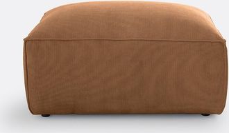 La Redoute Interieurs Modulaire poef in geribd fluweel, Seven