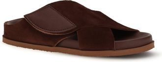 Pedro Garcia Womens Danai Sandals With Maxi Velcro Strap Brunette Castoro