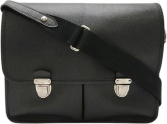 Louis Vuitton Pre-owned Cross Body Bags, female, Black, Size: ONE SIZE Pre-owned Taiga Alexei Shoulder Bag