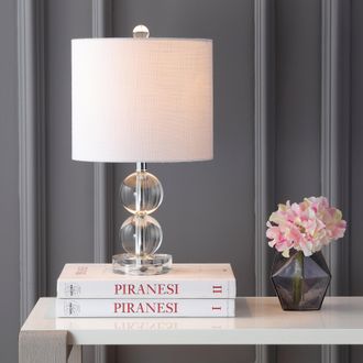 Jonathan Y Designs Brooklyn 17.5 Crystal LED Table Lamp