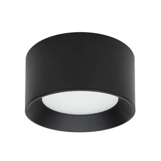 Netlighting Sirius Modern Cylindrical Ceiling Light LED 3000K + 4000K in Black