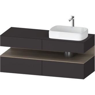 Duravit Qatego Consola Mueble Bajo Lavabo, 2 Extensiones, 2 - Duravit