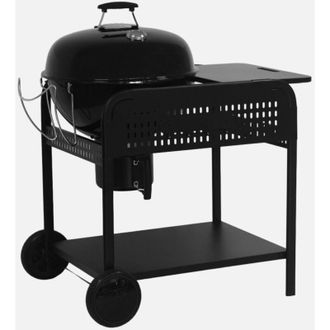 Sweeek Barbecue rotondo a carbone in acciaio smaltato con carrello, &Oslash;53cm