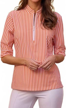 Jude Connally Juliette Top In Coral Stripe