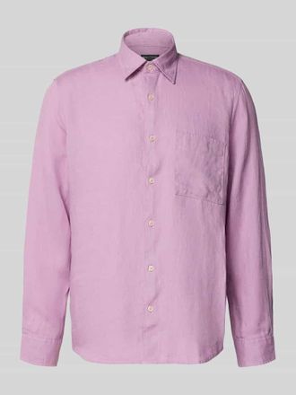Marc O'Polo Regular Fit Freizeithemd aus reinem Leinen in Flieder, Gr&ouml;&szlig;e XXL