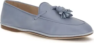 Fratelli Rossetti Womens Leather Tassel Loafers Azzurro Calf Bos Taurus