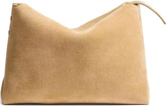 Khaite Lina suede crossbody bag - Yellow