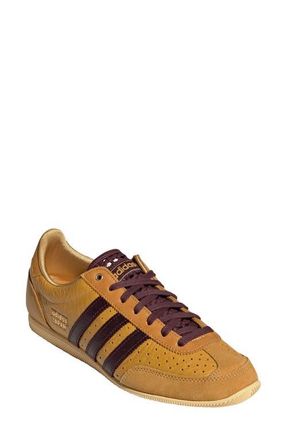 adidas Japan Low Top Sneaker in Yellow/Aurora Coffee/Gold at Nordstrom, Size 10.5