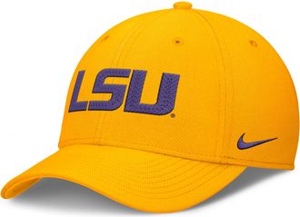 Nike LSU Classic Swooshflex Nike Mens Dri-FIT College Hat in Yellow | NC0376ILSN-KLK