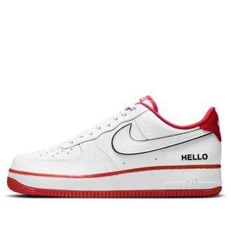 Nike x Urbanstar Air Force 1 07 LX HELLO Pack - White University Red CZ0327-100