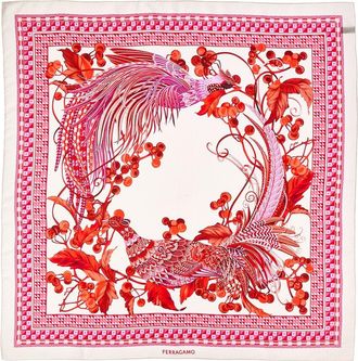Ferragamo Animal Print Silk Scarf