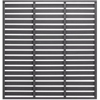 vidaXL Vidaxl - Pannello di Recinzione in wpc 180x180 cm Grigio