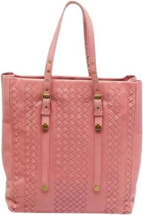Bottega Veneta Pre-owned Tote Bags, female, Pink, Size: ONE SIZE Pre-owned Vintage Tote Bag