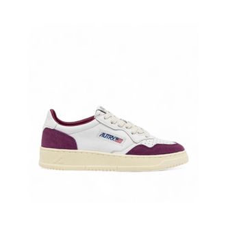 Autry Medalist Low Leather Sneakers - unisex - Sneakers - Paars - 36 EU - Leer - Schoenen