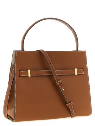 Tory Burch Womens Brown Cowhide Crossbody Bag