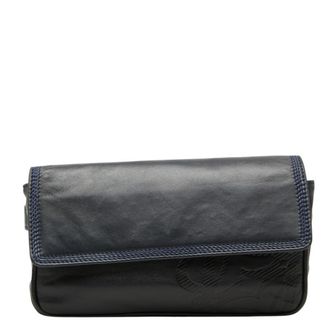Loewe Navy Leather Sling Bag (Pre-Owned)
