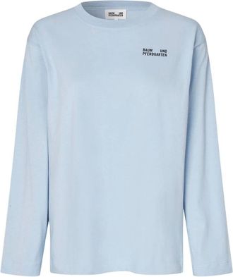 Baum Und Pferdgarten Dames, Tops, Blauw, Maat: XL Katoen