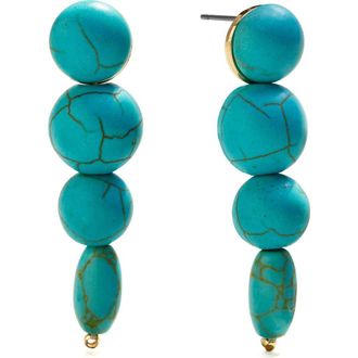 BaubleBar Fatima Drop Earrings in Turquoise at Nordstrom