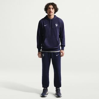 Nike FFF Club Nike Mens Soccer French Terry Jogger Pants in Blue | IB6292-498