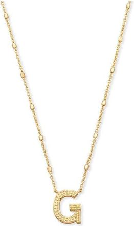 Kendra Scott Letter G Pendant Necklace - Gold Metal