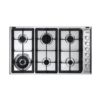 DeLonghi Placa De Cocina De Acero Inoxidable Empotrada Delonghi Pli 69 Ghd De 86 Cm Y 6 Fuegos