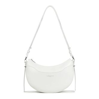 Lancaster Shoulder Bags, female, White, Size: ONE SIZE Sac demi lune Zipp&eacute; Suave Ace