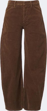 Nili Lotan Tribeca corduroy barrel-leg pants