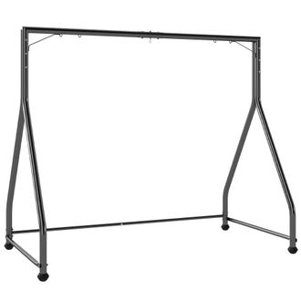 OUTSUNNY Estructura de columpio 210x117x175 cm negro