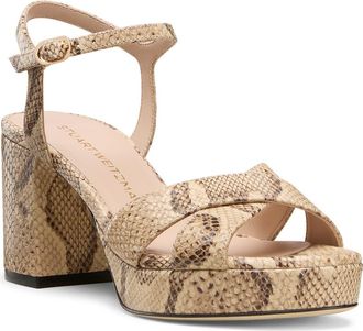 Stuart Weitzman Dayna Platform 80 in Adobe at Nordstrom, Size 8.5