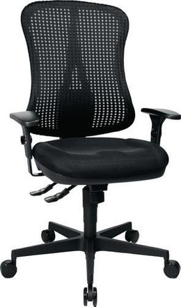 Topstar Silla Giratoria De Oficina Head Point Sy Con Mecanismo Sincronizado Negro/negro 390-510mm