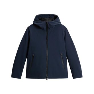 Woolrich Blauwe Pacific Softshell Jas - Heren - Winterjassen - Blauw - M - Jassen
