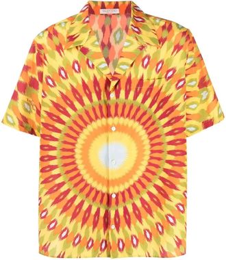 Valentino Garavani Camicia con stampa grafica - Giallo