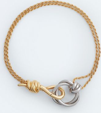 Bottega Veneta Knot Bracelet - Silver - Women - S - 100% Sterling Silver
