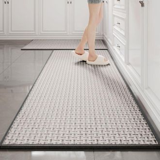 OEM [nunca Usado] Alfombrilla De Goma Antideslizante Y Lavable Para Fregadero De Cocina - 44 X 120 Cm, 1 Unidad, Gris Plateado