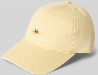 GANT Basecap aus Baumwolle mit Label-Stitching in GELB, Gr&ouml;&szlig;e 1