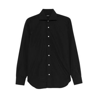 Barba Camicia - Heren - Casual Overhemden - Zwart - 2XL - Katoen - Overhemden