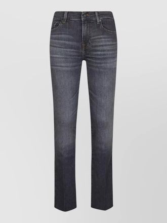 7 For All Mankind denim mid-rise bootcut jeans