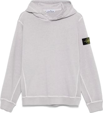Stone Island Felpa con cappuccio e applicazione Compass - Viola