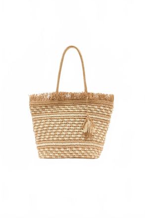 Physician Endorsed Womens Karolina Crochet Bag In Toast/white