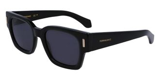 Ferragamo Grey Square Mens Sunglasses SF2010S 001 52