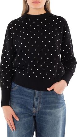 Paco Rabanne Paco Rabanne Crystal-Embellished Wool Sweater, Size X-Small