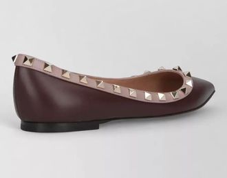 Valentino Garavani leather ballet pumps