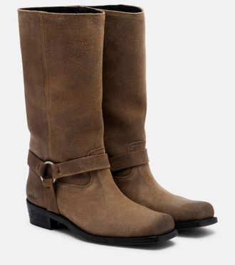 Golden Goose Suede biker boots