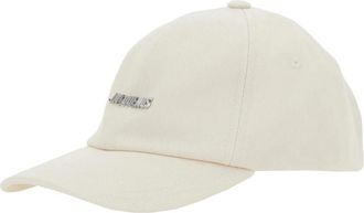 Jacquemus La Casquette Gadjo - Heren - Petten - Wit - 60 CM - Katoen - Accessoires